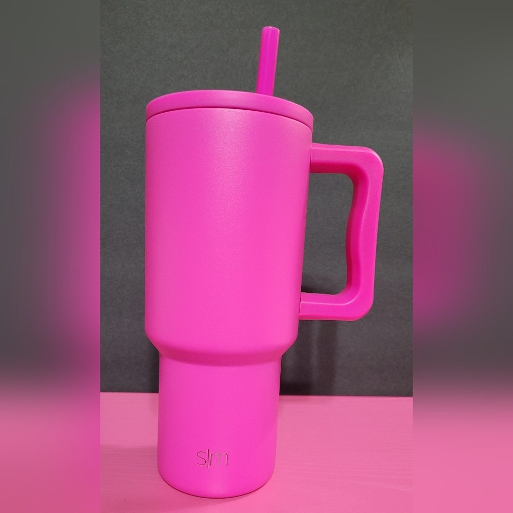 Simply Modern 30oz Hot Pink Tumbler With Straw